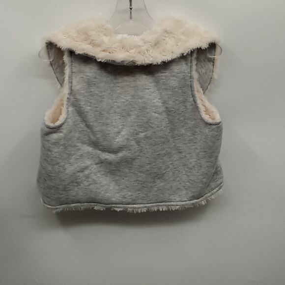 Right Bank Babies Girls Faux Fur/ Fleece Reversible Crop Vest Size 7 - Picture 5 of 12